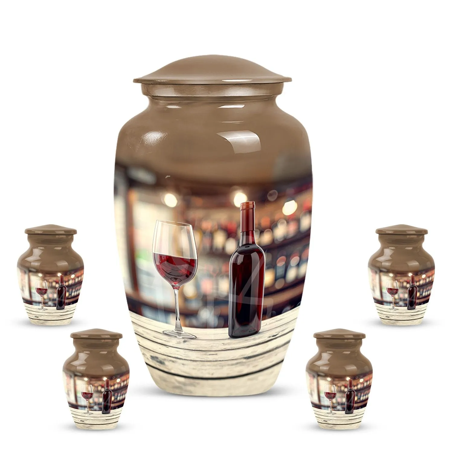 Eternal Rest Wine Urn – Medium Size Cremation Asset for Memorial
