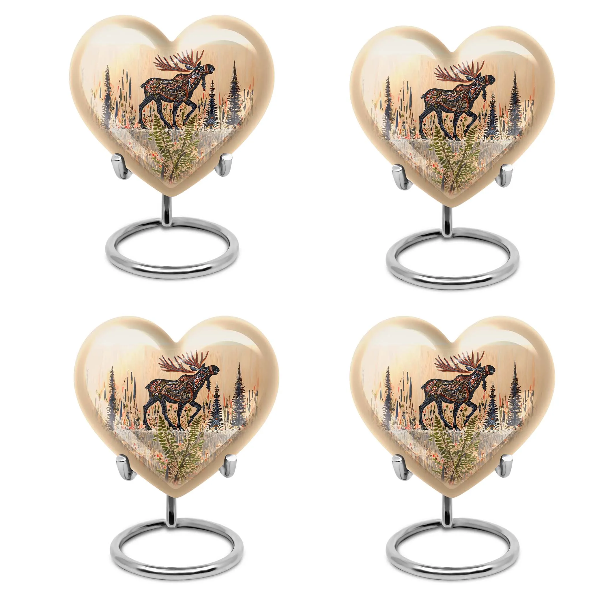 Everlasting Embrace - Memorial Moose Walking Urn for Human Ashes