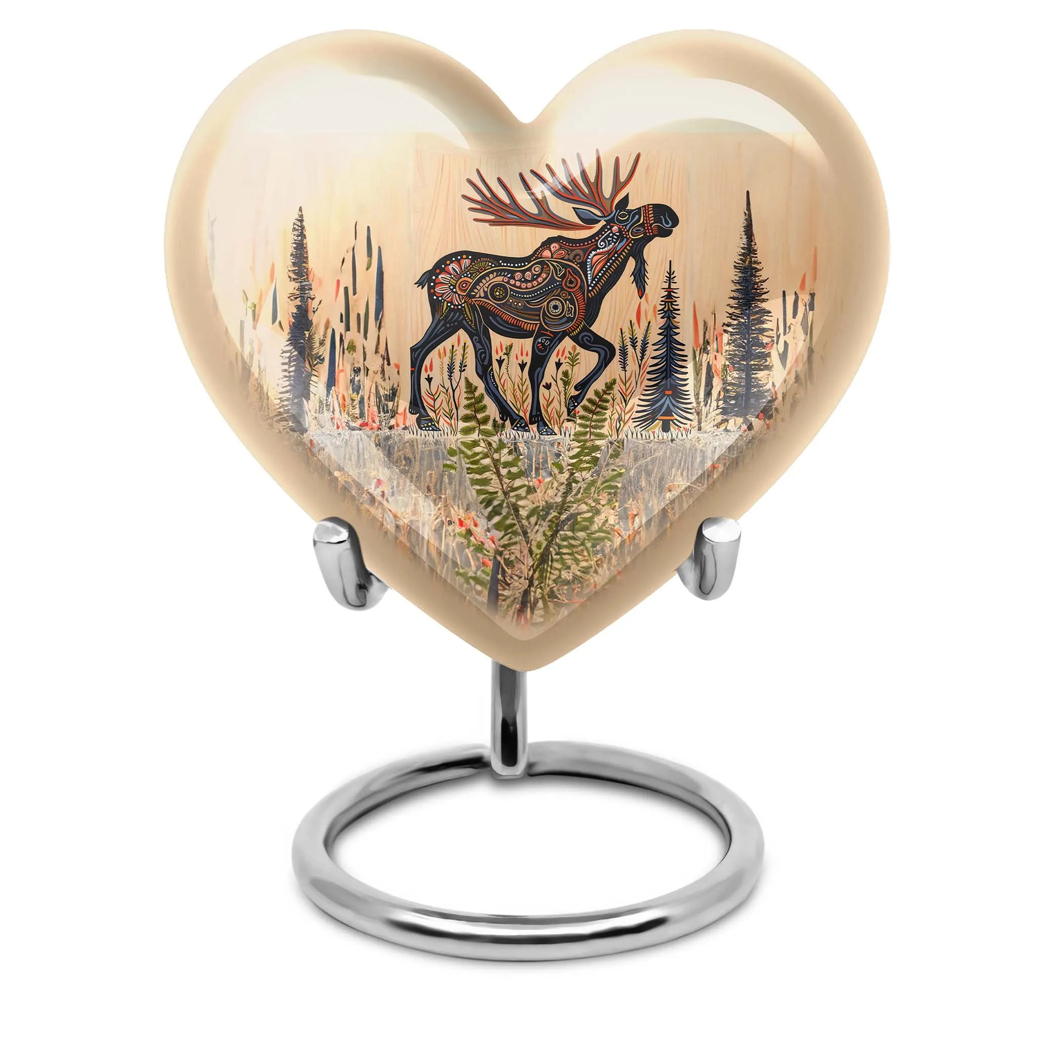 Everlasting Embrace - Memorial Moose Walking Urn for Human Ashes