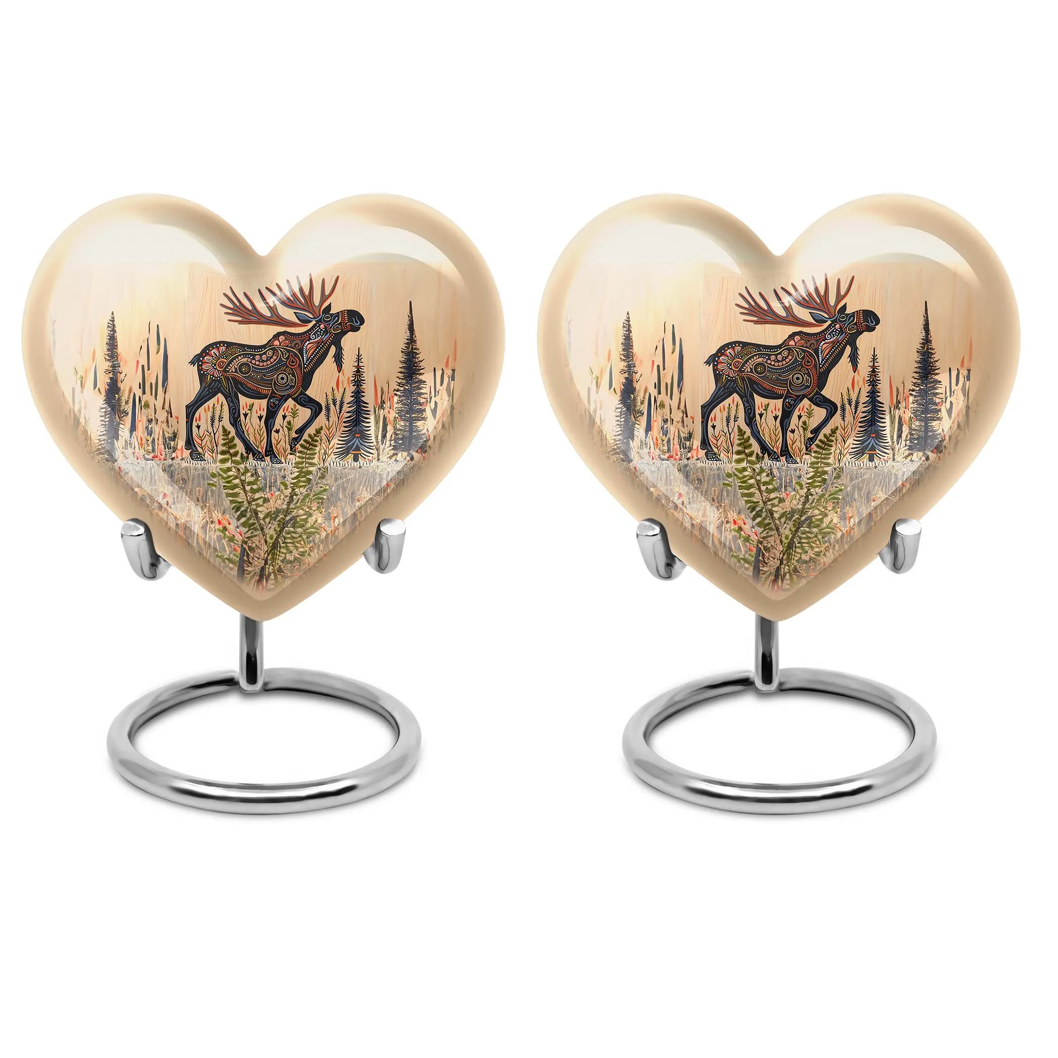 Everlasting Embrace - Memorial Moose Walking Urn for Human Ashes