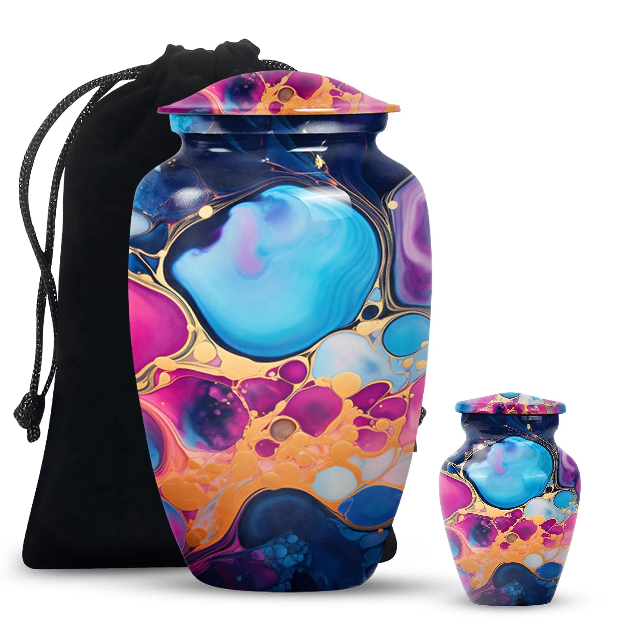 Everlasting Sanctuary Pastel Swirl Memorial Cremation Urn