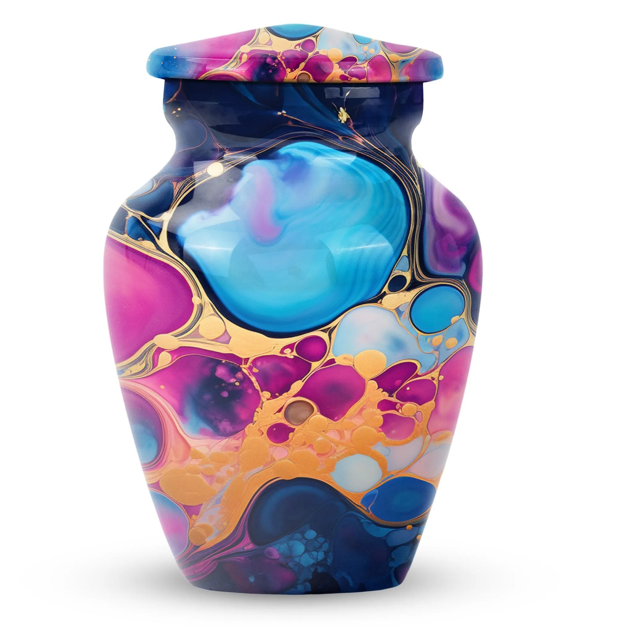 Everlasting Sanctuary Pastel Swirl Memorial Cremation Urn