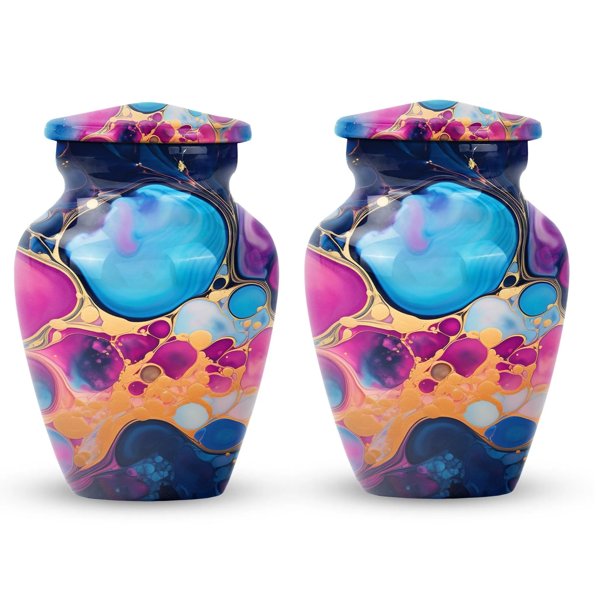 Everlasting Sanctuary Pastel Swirl Memorial Cremation Urn