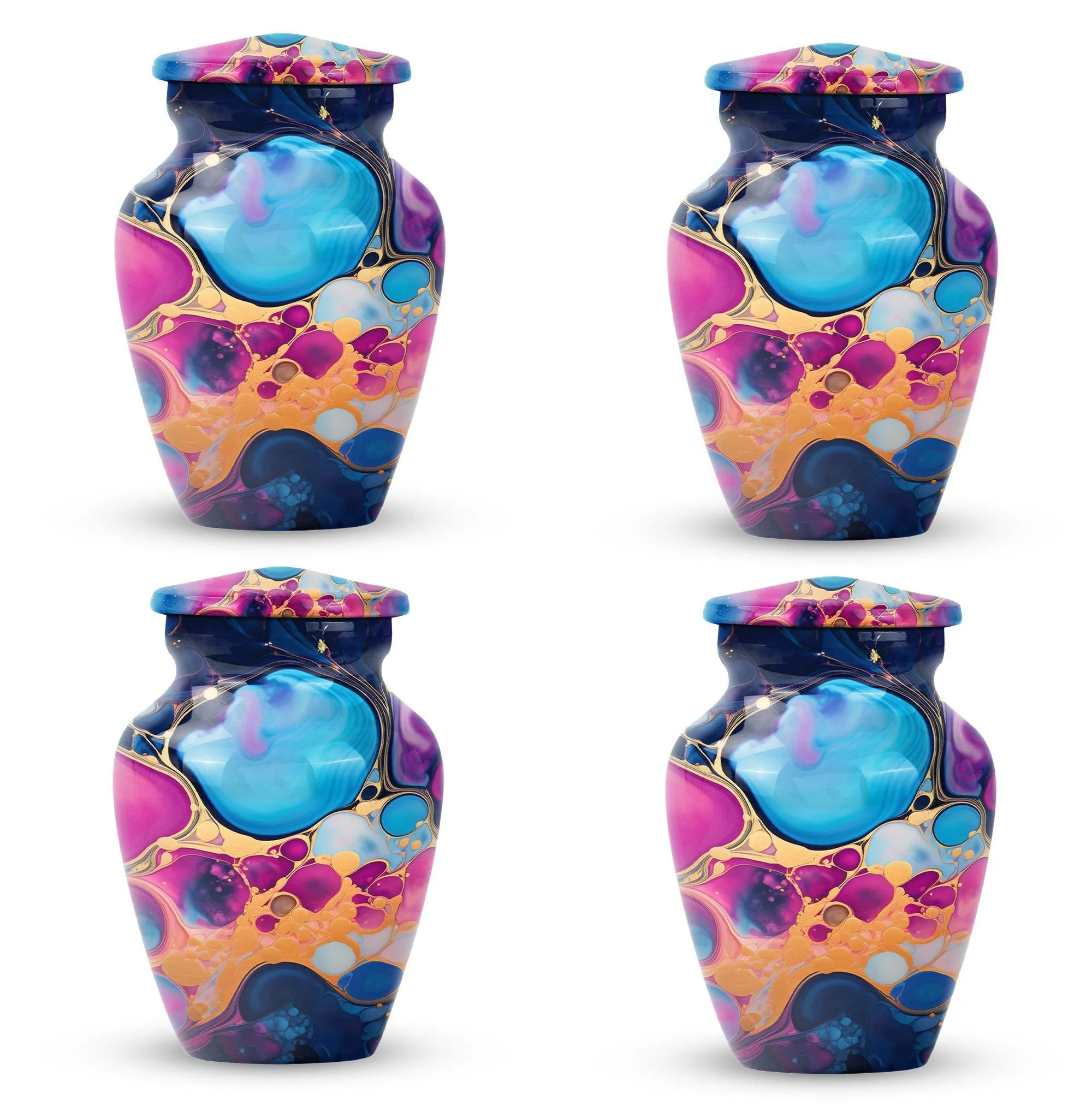 Everlasting Sanctuary Pastel Swirl Memorial Cremation Urn