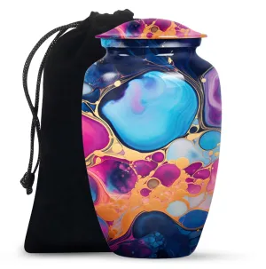 Everlasting Sanctuary Pastel Swirl Memorial Cremation Urn