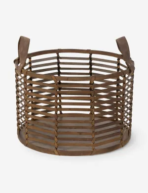 Finn Leather Basket by Regina Andrew