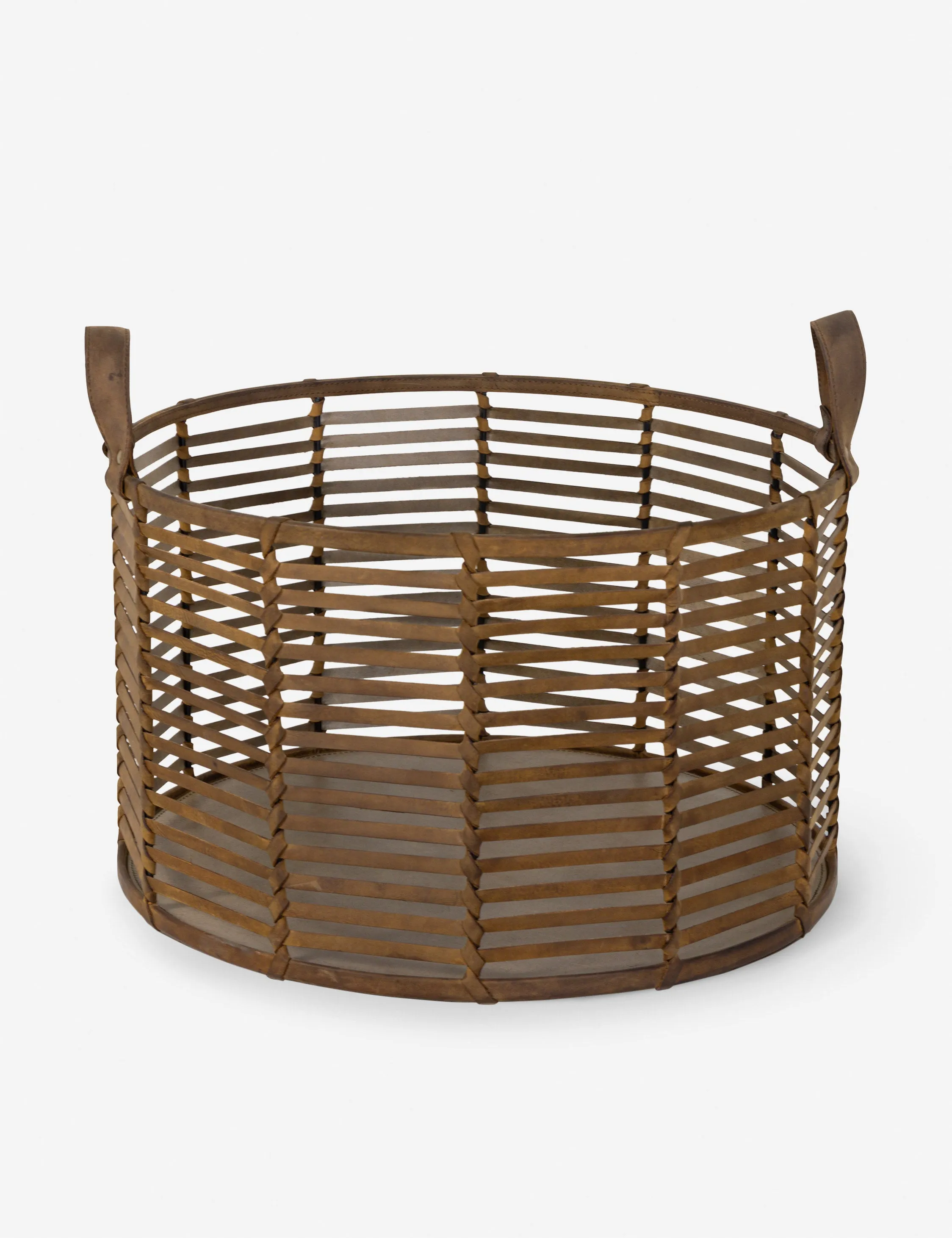 Finn Leather Basket by Regina Andrew