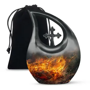 Fire Embrace - Personalized Memorial Urn For Human Remembrance