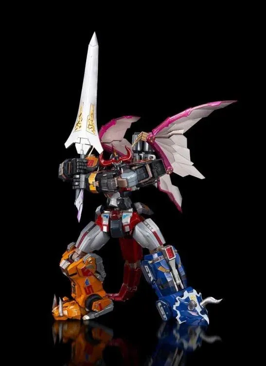 Flame Toys Mighty Morphin Power Rangers Go! Kara Kuri Combine Dino Megazord Figure