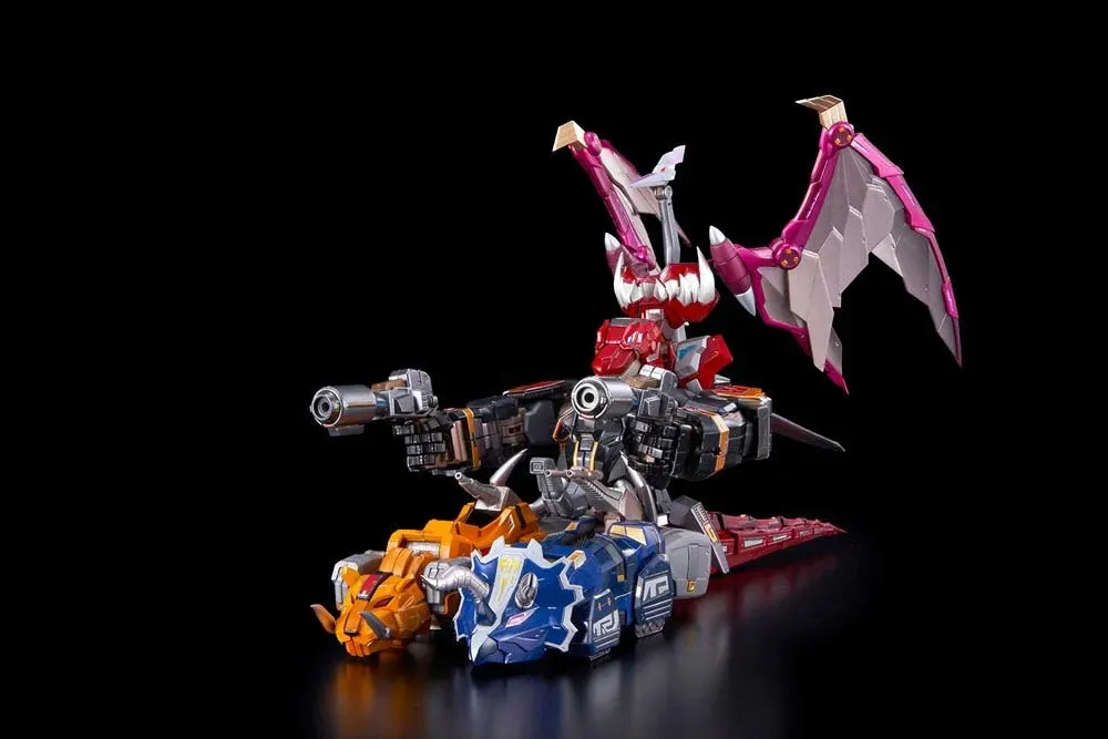 Flame Toys Mighty Morphin Power Rangers Go! Kara Kuri Combine Dino Megazord Figure