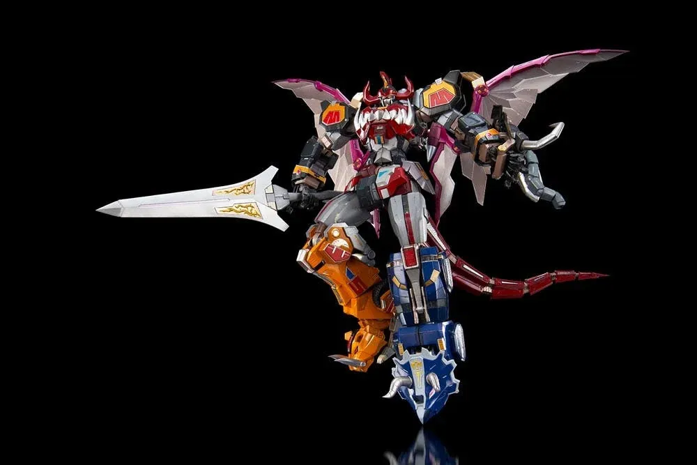Flame Toys Mighty Morphin Power Rangers Go! Kara Kuri Combine Dino Megazord Figure