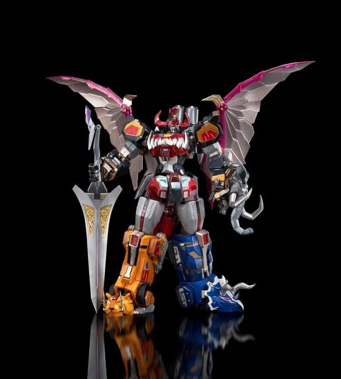 Flame Toys Mighty Morphin Power Rangers Go! Kara Kuri Combine Dino Megazord Figure