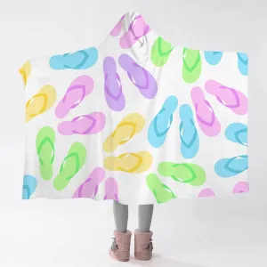 Flip Flops Galore Cozy Hooded Blanket