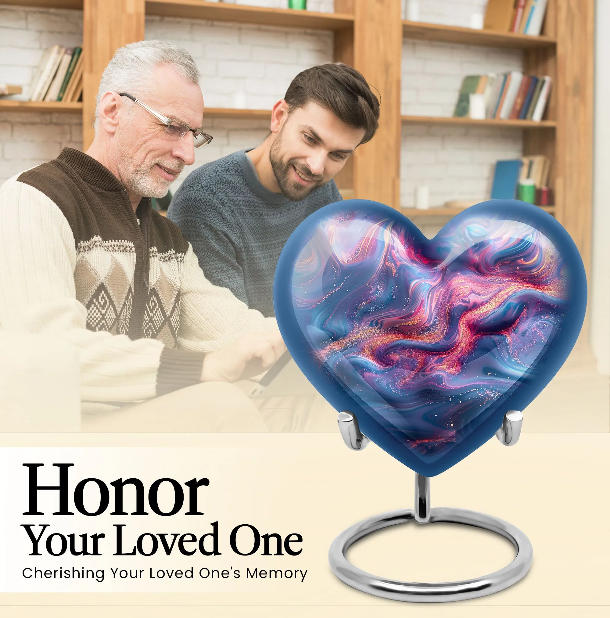 Funeral Abstract Urn, Cherished Memorial for Women