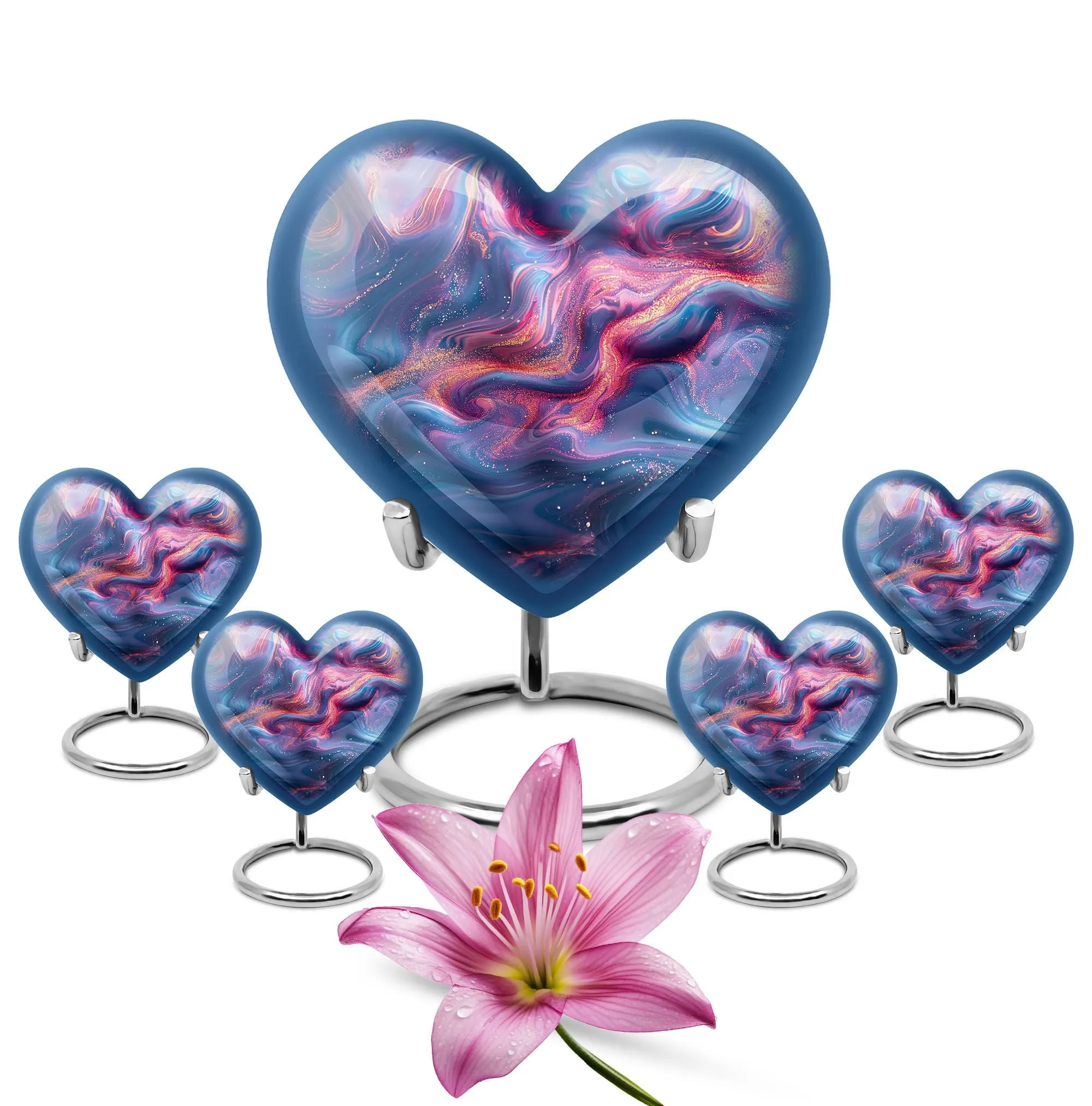 Funeral Abstract Urn, Cherished Memorial for Women