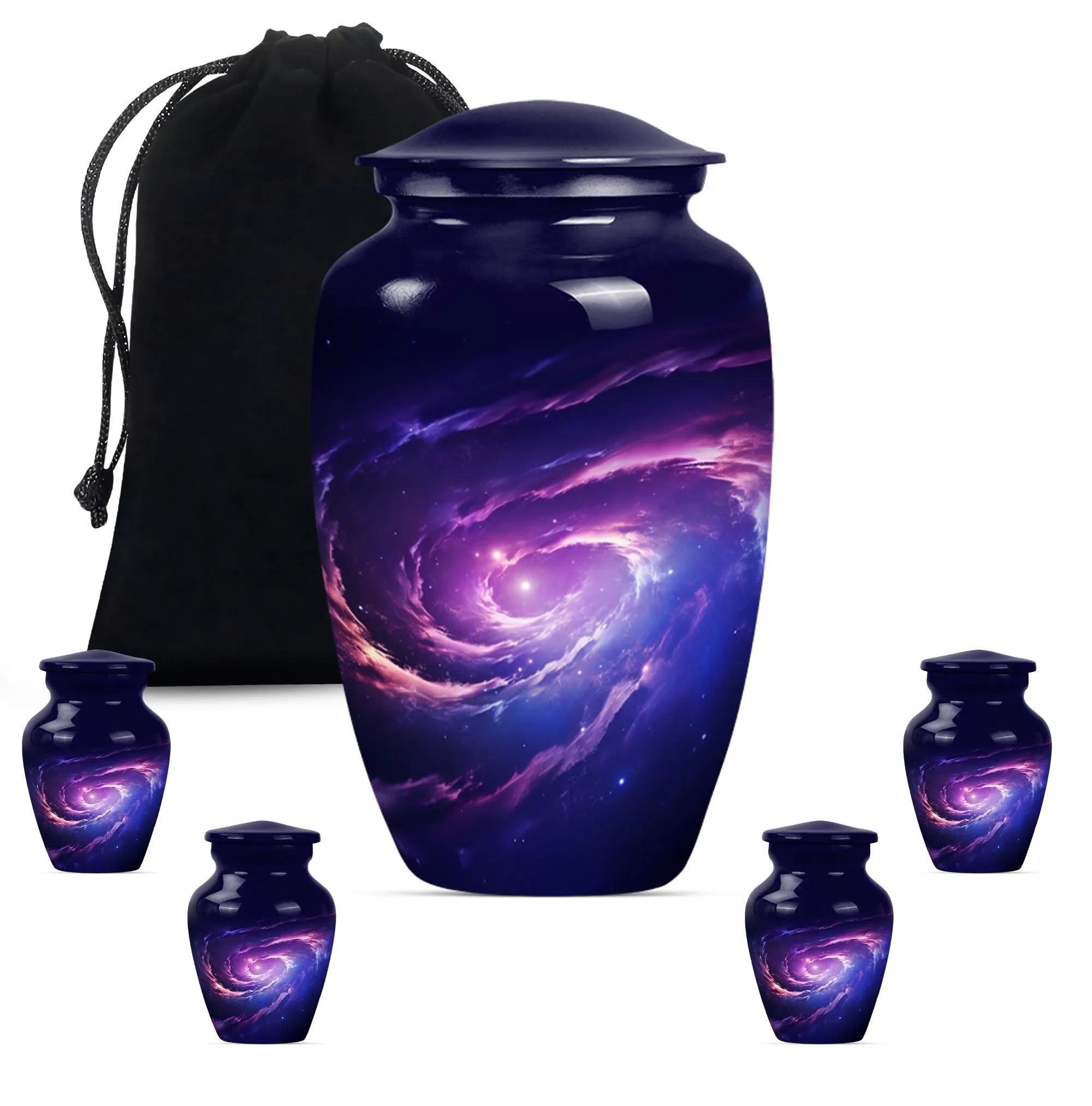 Galaaxy Urn Reminiscent Purple Meadow Tribute Urn For Ashes