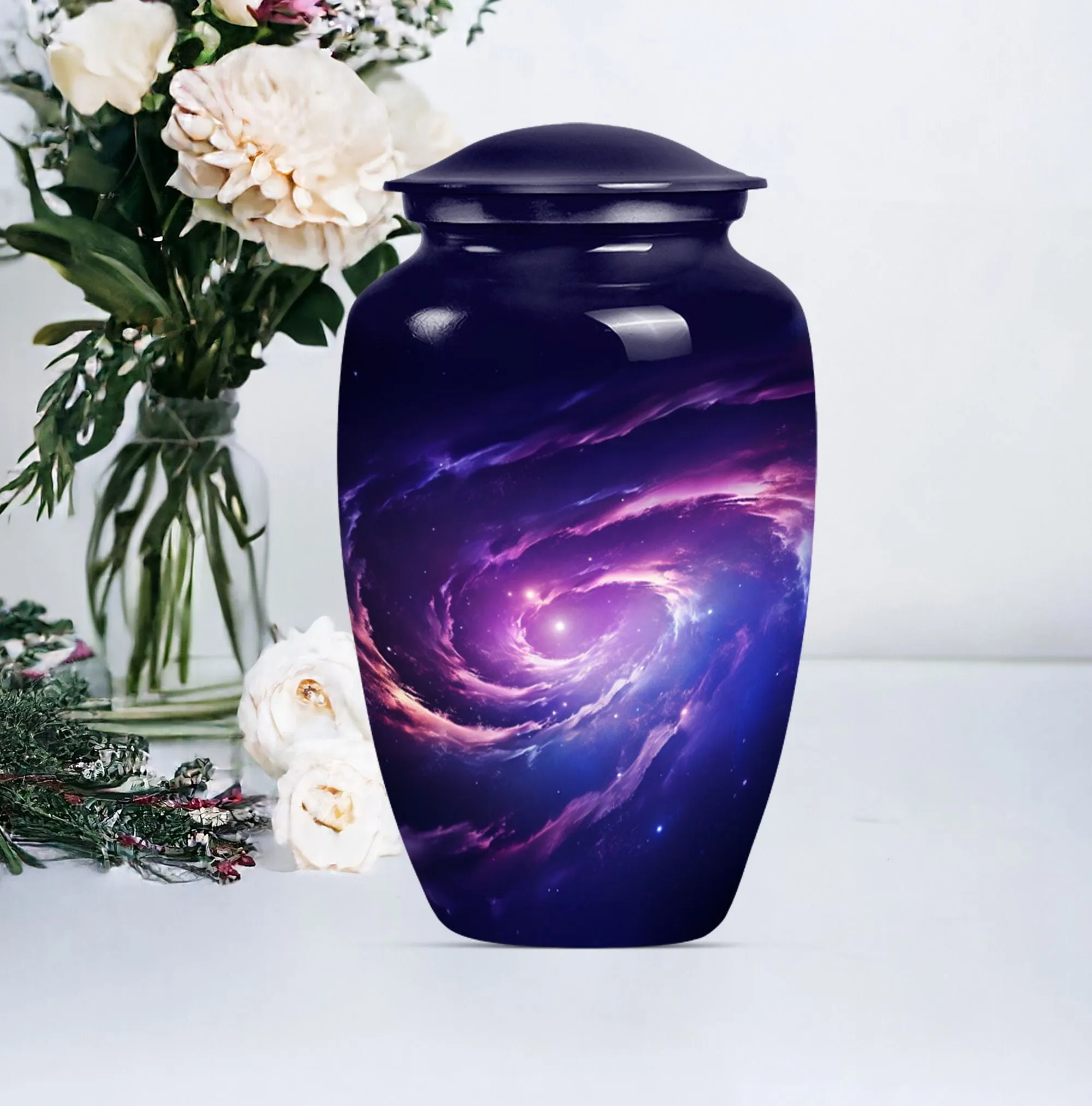 Galaaxy Urn Reminiscent Purple Meadow Tribute Urn For Ashes