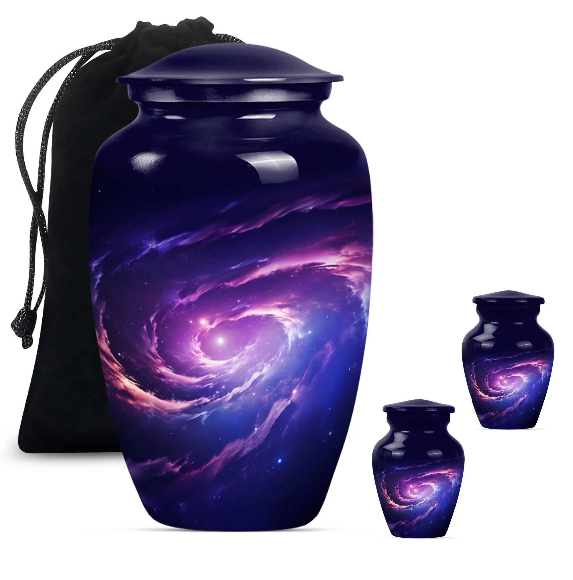 Galaaxy Urn Reminiscent Purple Meadow Tribute Urn For Ashes