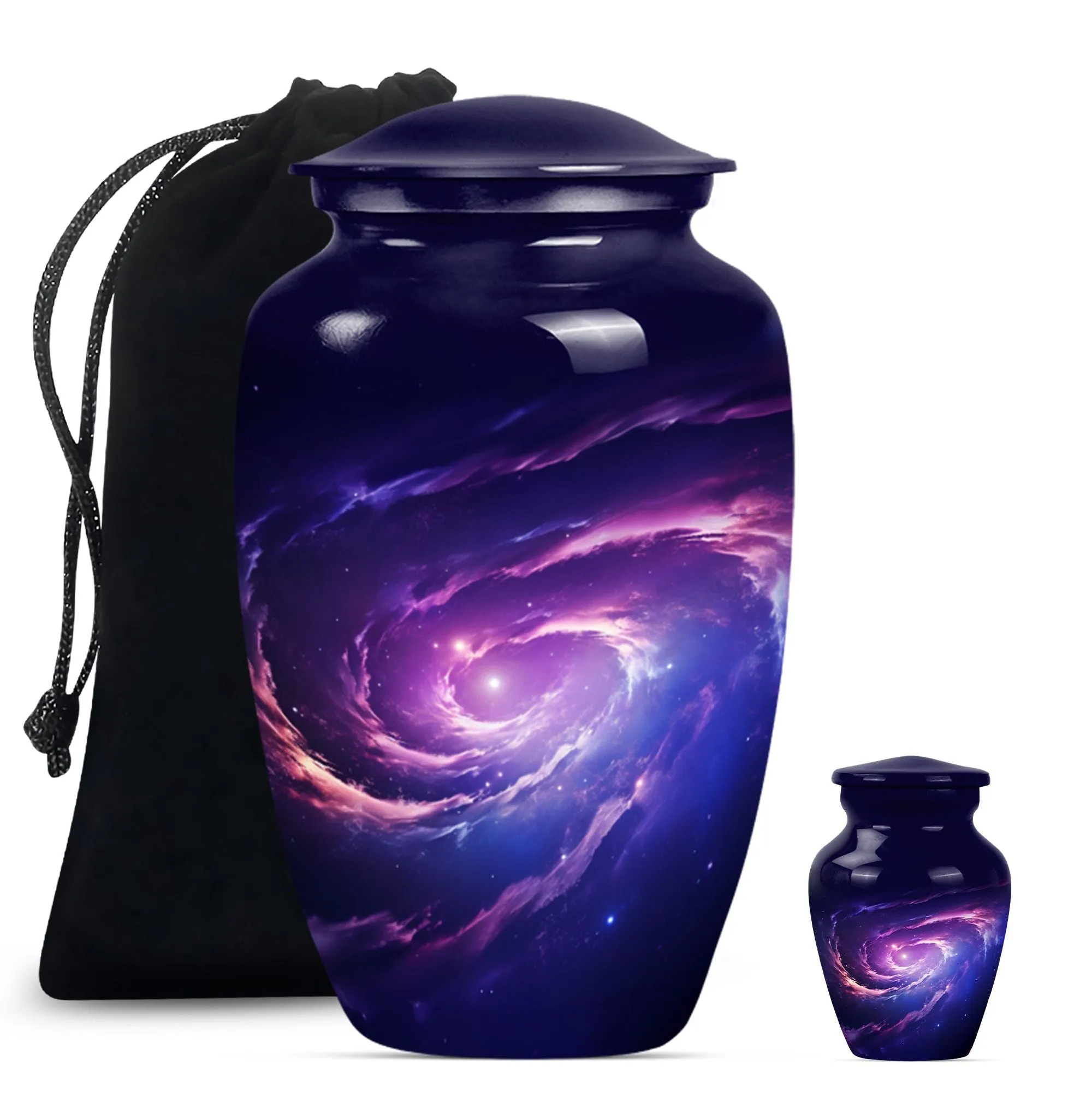 Galaaxy Urn Reminiscent Purple Meadow Tribute Urn For Ashes