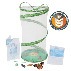 Giant Butterfly Garden® Kit | Includes Habitat, Caterpillars, and Guide