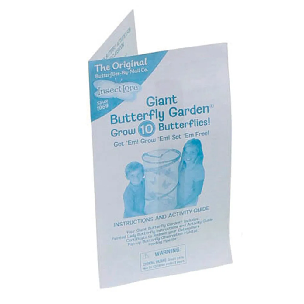 Giant Butterfly Garden® Kit | Includes Habitat, Caterpillars, and Guide