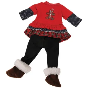 Gingerbread Layered Look Clothing Set