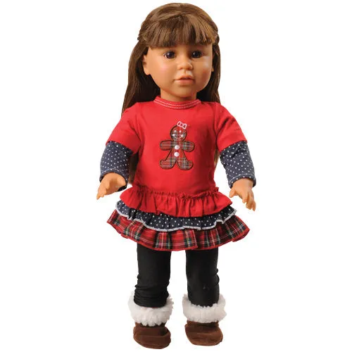 Gingerbread Layered Look Clothing Set