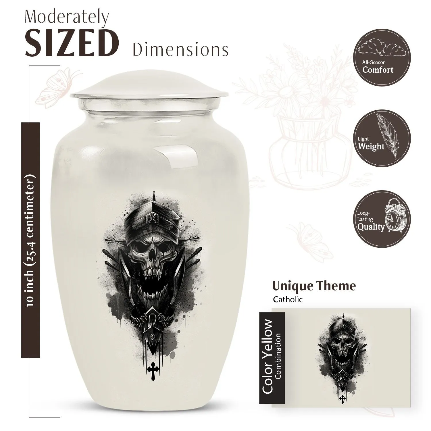 Graceful Repose: Catholic Urn - The Ultimate Resting Place