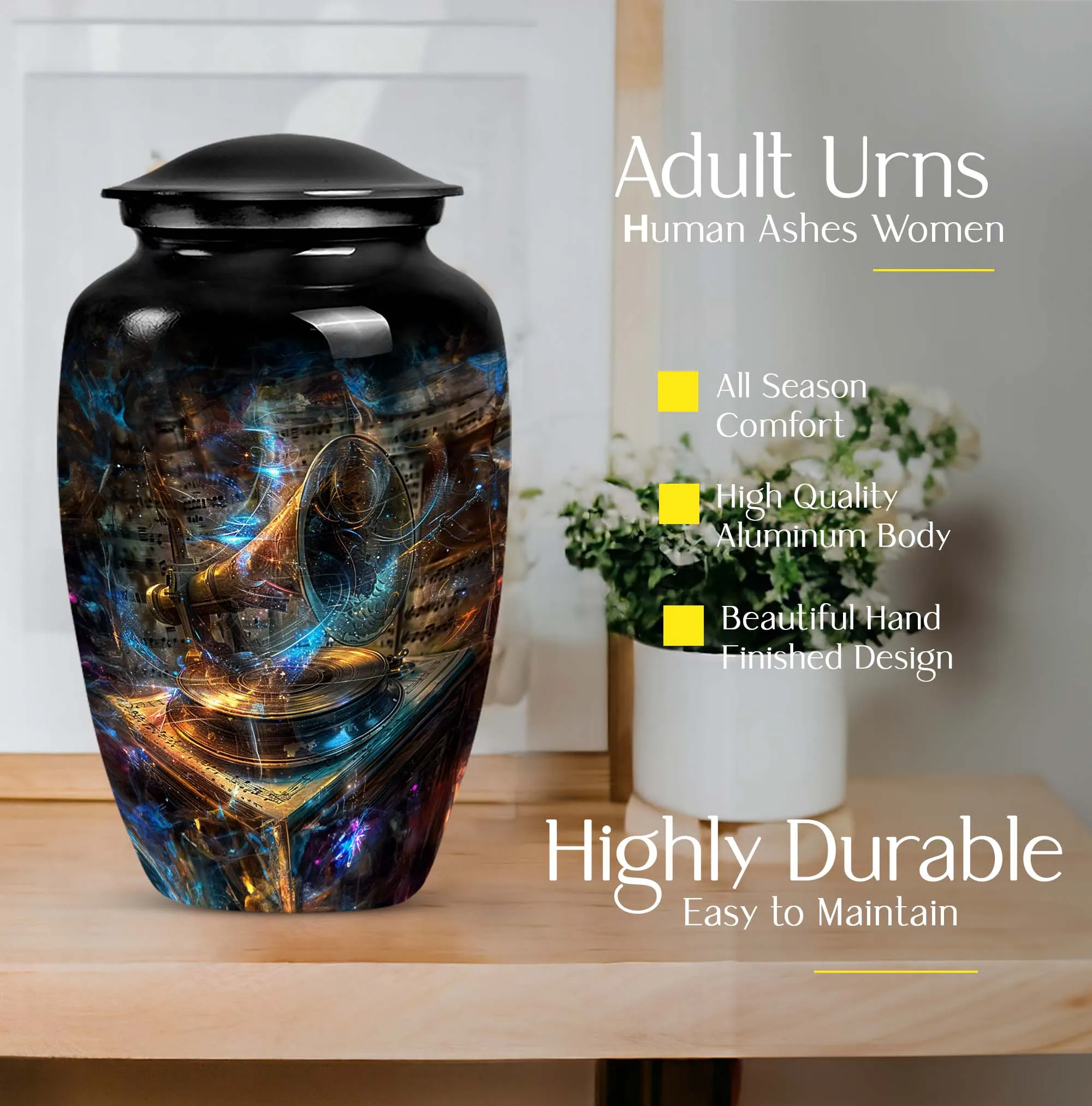 Gramophone Legacy - Tailored Personalized Memorial Cremation Urn
