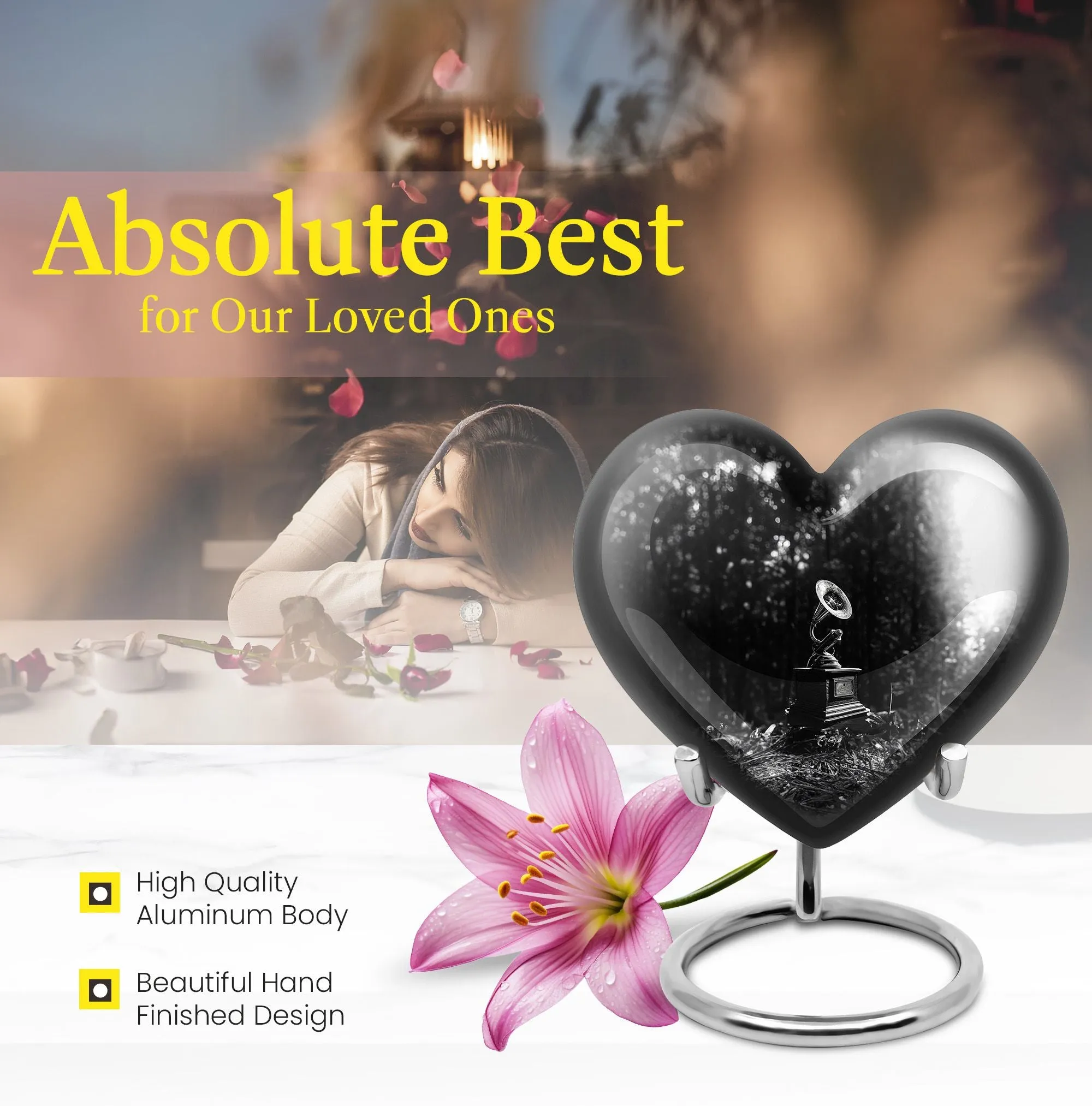 Gramophone Urn: Everlasting Memorial for your Loved One