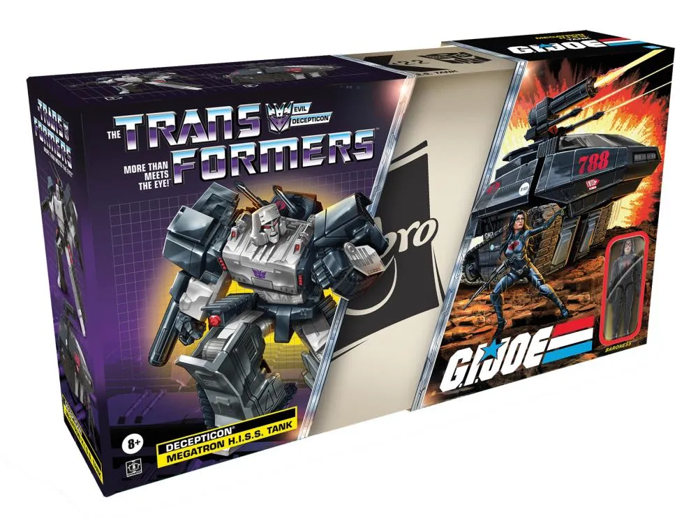 Hasbro Transformers x G.I. Joe Megatron H.I.S.S. Tank & Baroness Action Figure