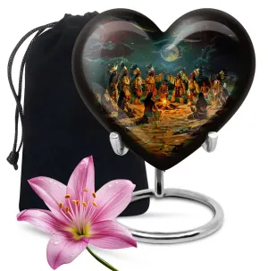 Heart TribeMan Memorial Cremation Urn - A Symbol of Perpetual Love