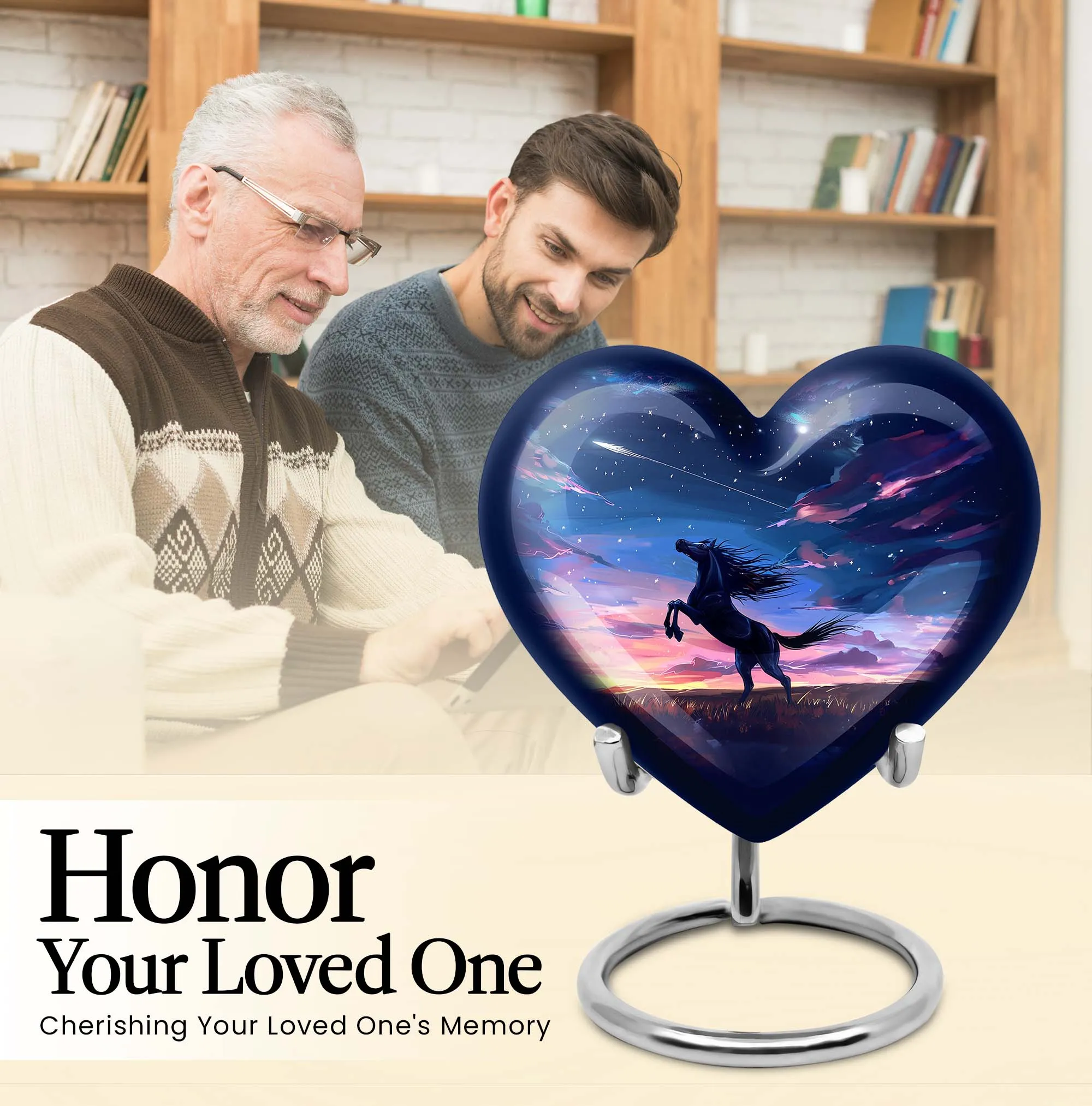 Heartfelt Tribute - Horse Urn - Memorial Keepsake for Eternal Peace