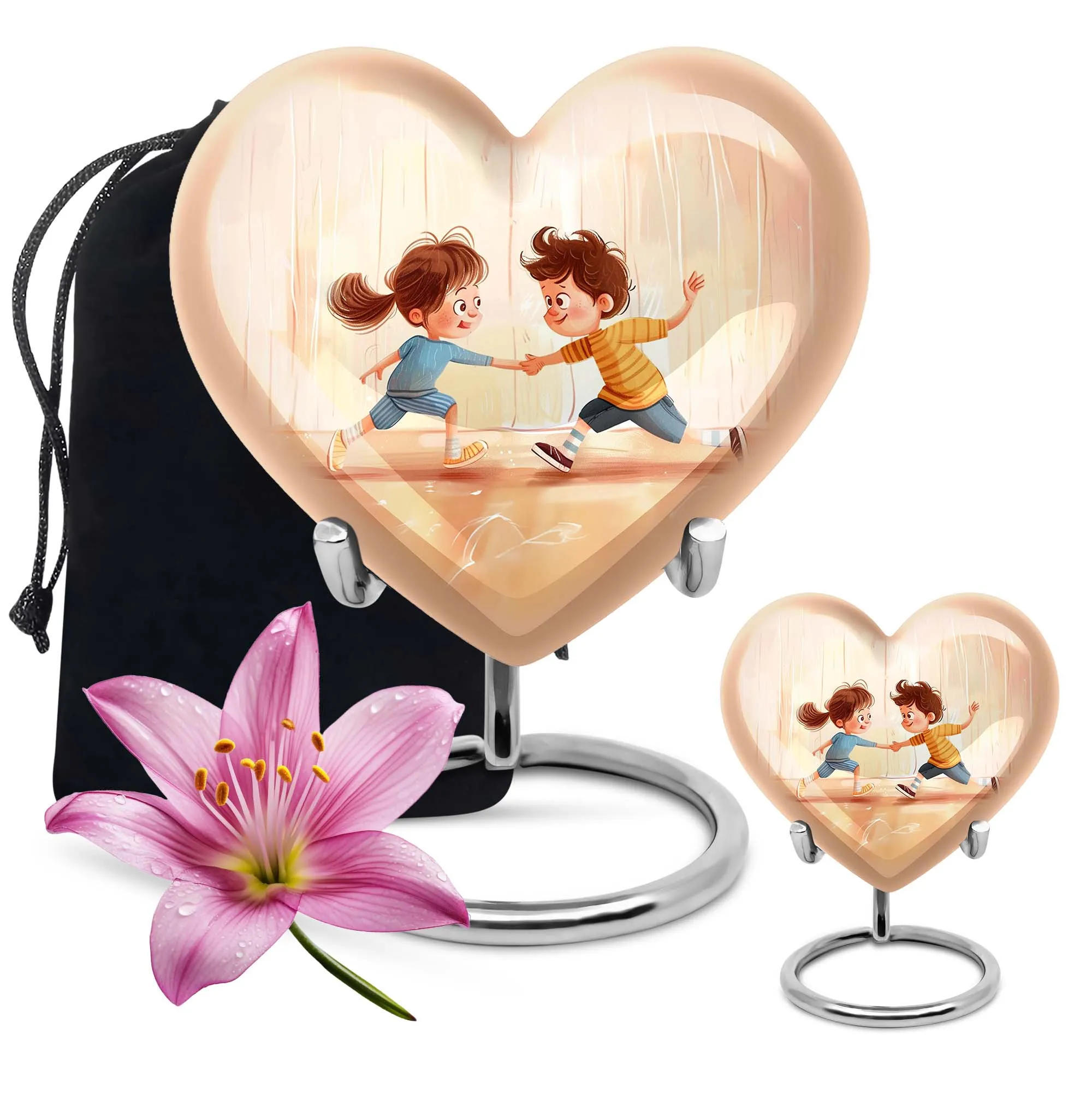 Hearthside: Brother and Sister Cremation Urn for Mother's