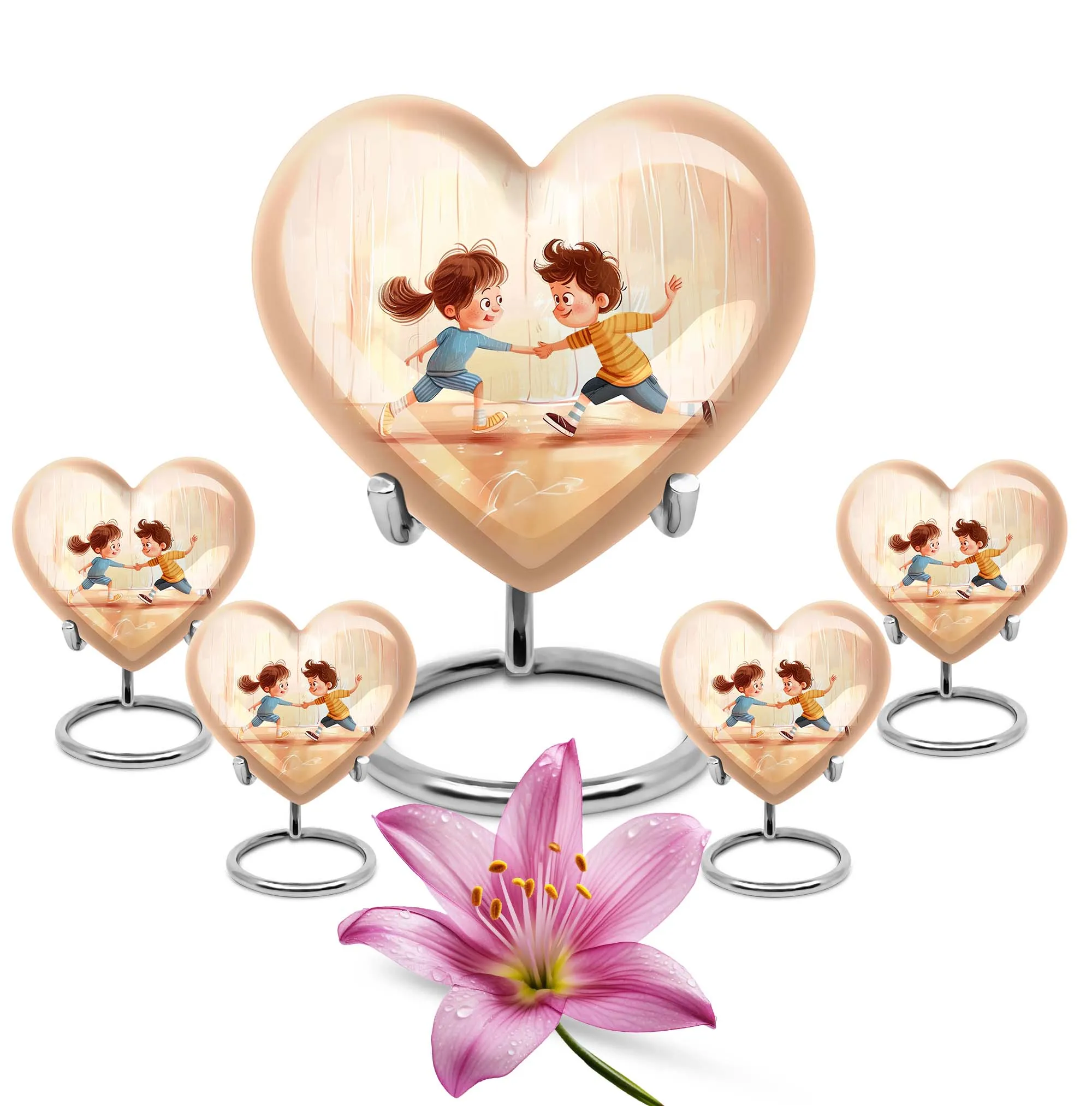 Hearthside: Brother and Sister Cremation Urn for Mother's