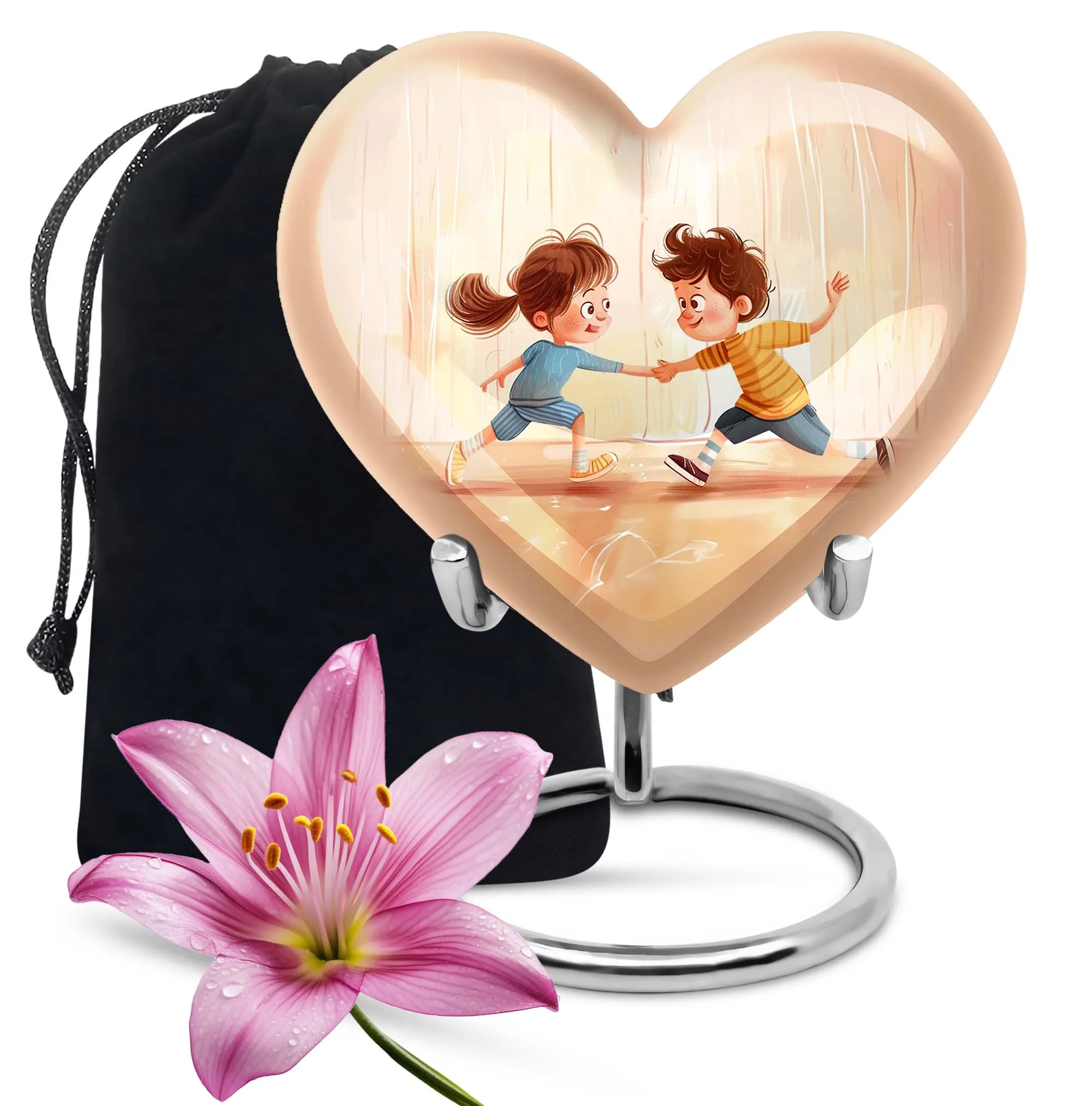 Hearthside: Brother and Sister Cremation Urn for Mother's