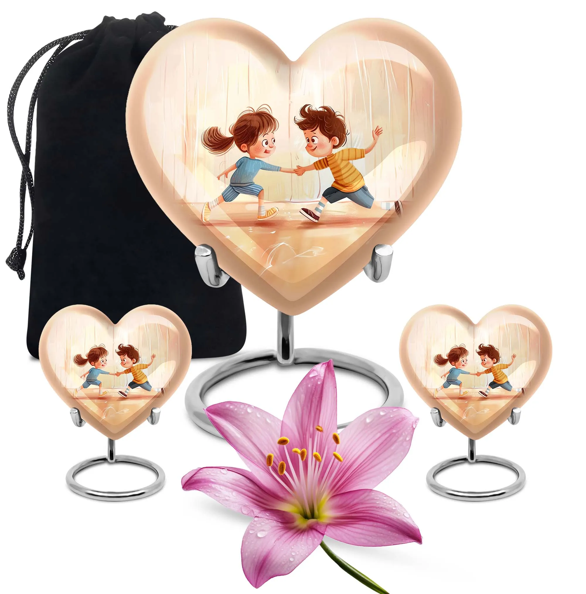 Hearthside: Brother and Sister Cremation Urn for Mother's