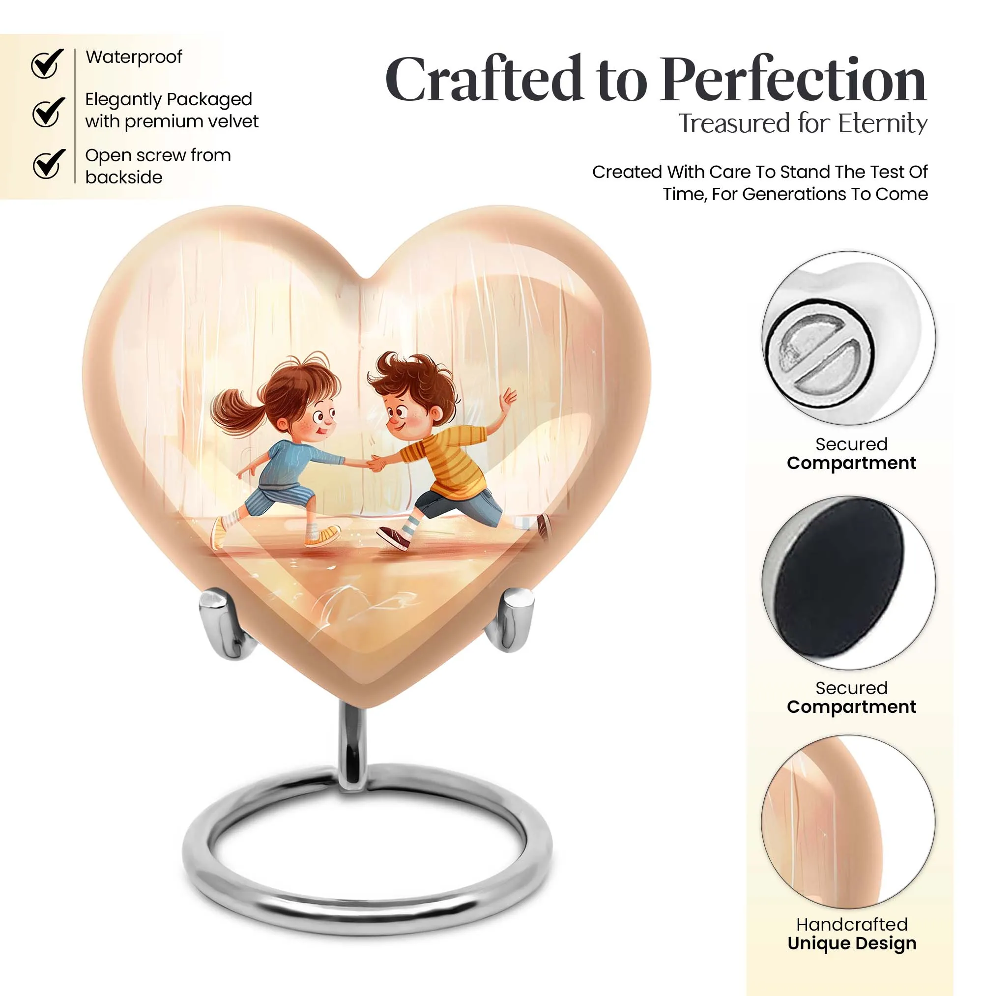 Hearthside: Brother and Sister Cremation Urn for Mother's