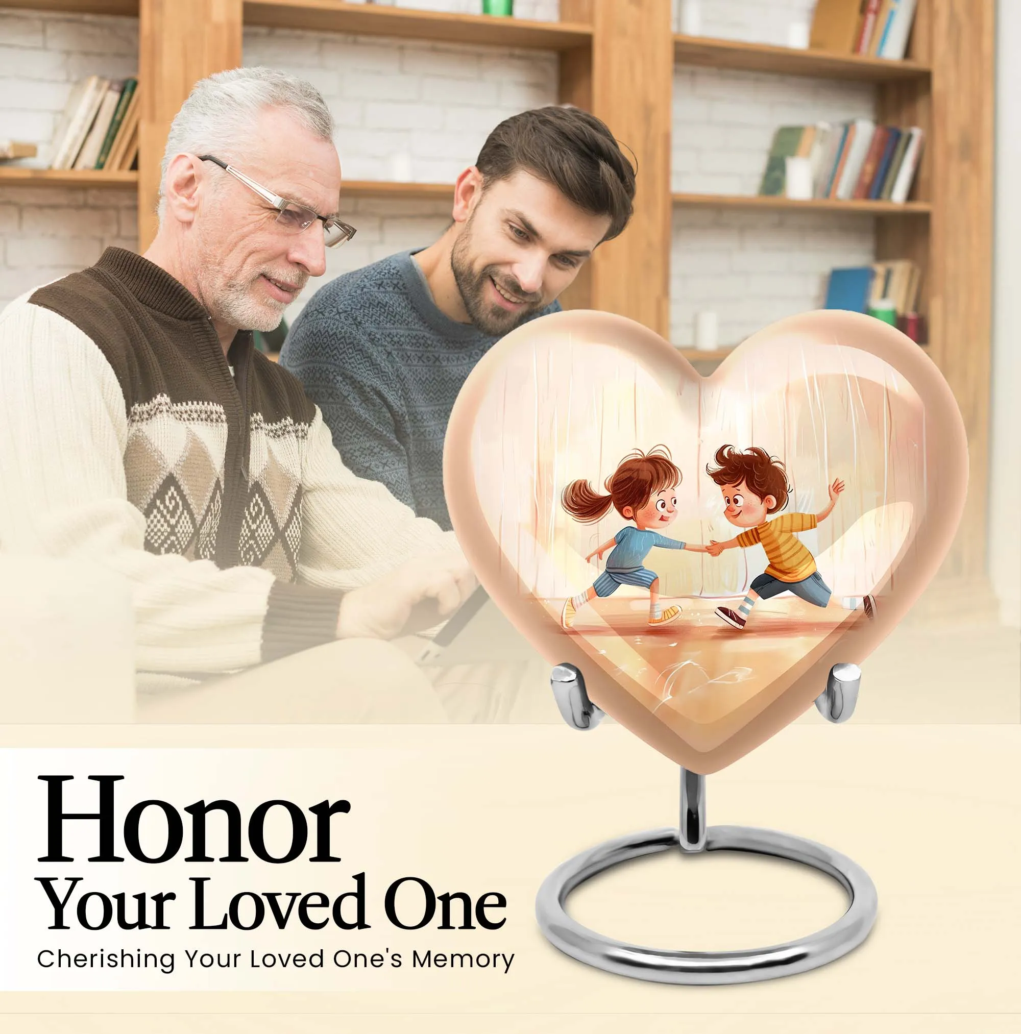 Hearthside: Brother and Sister Cremation Urn for Mother's