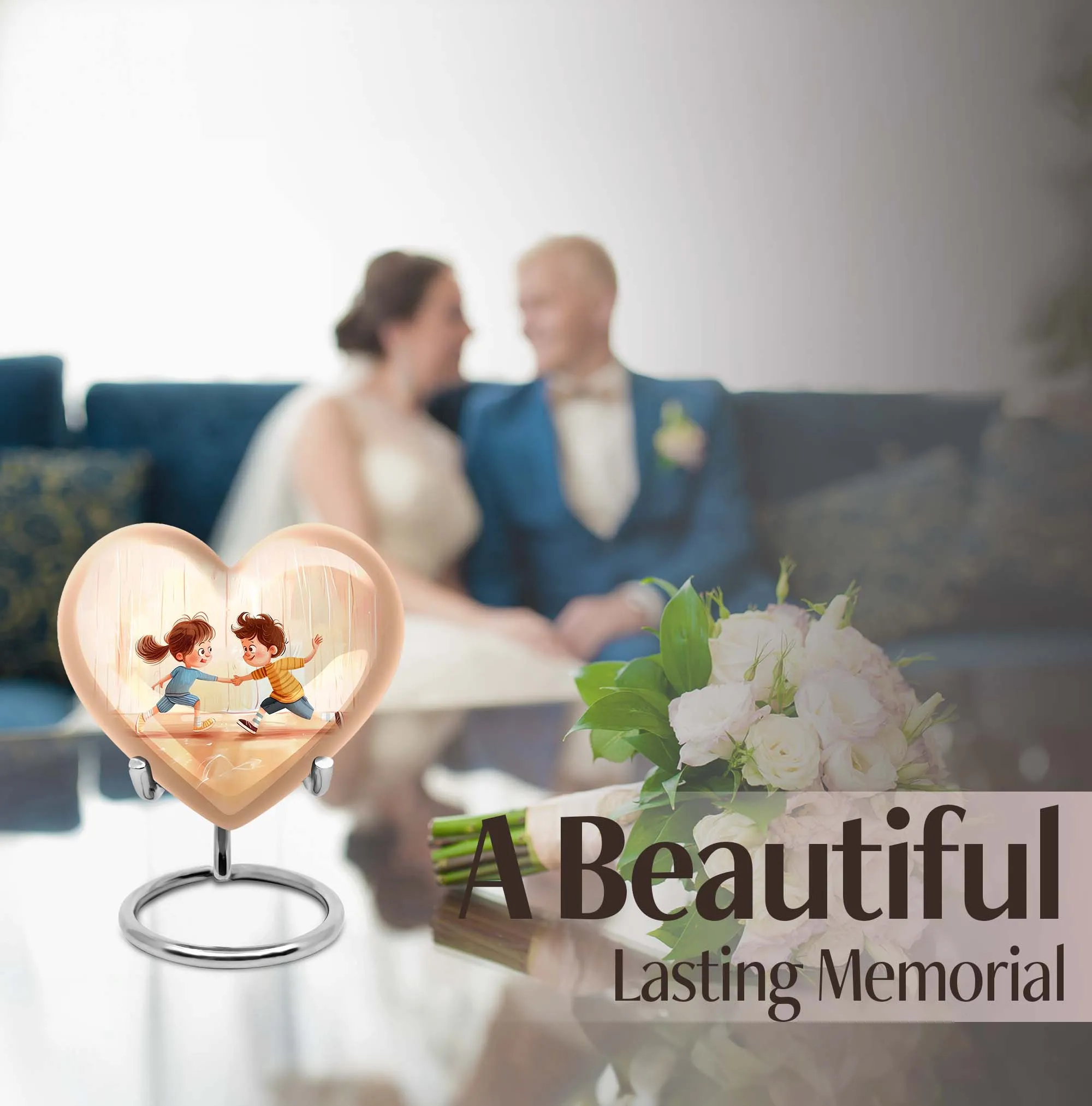 Hearthside: Brother and Sister Cremation Urn for Mother's