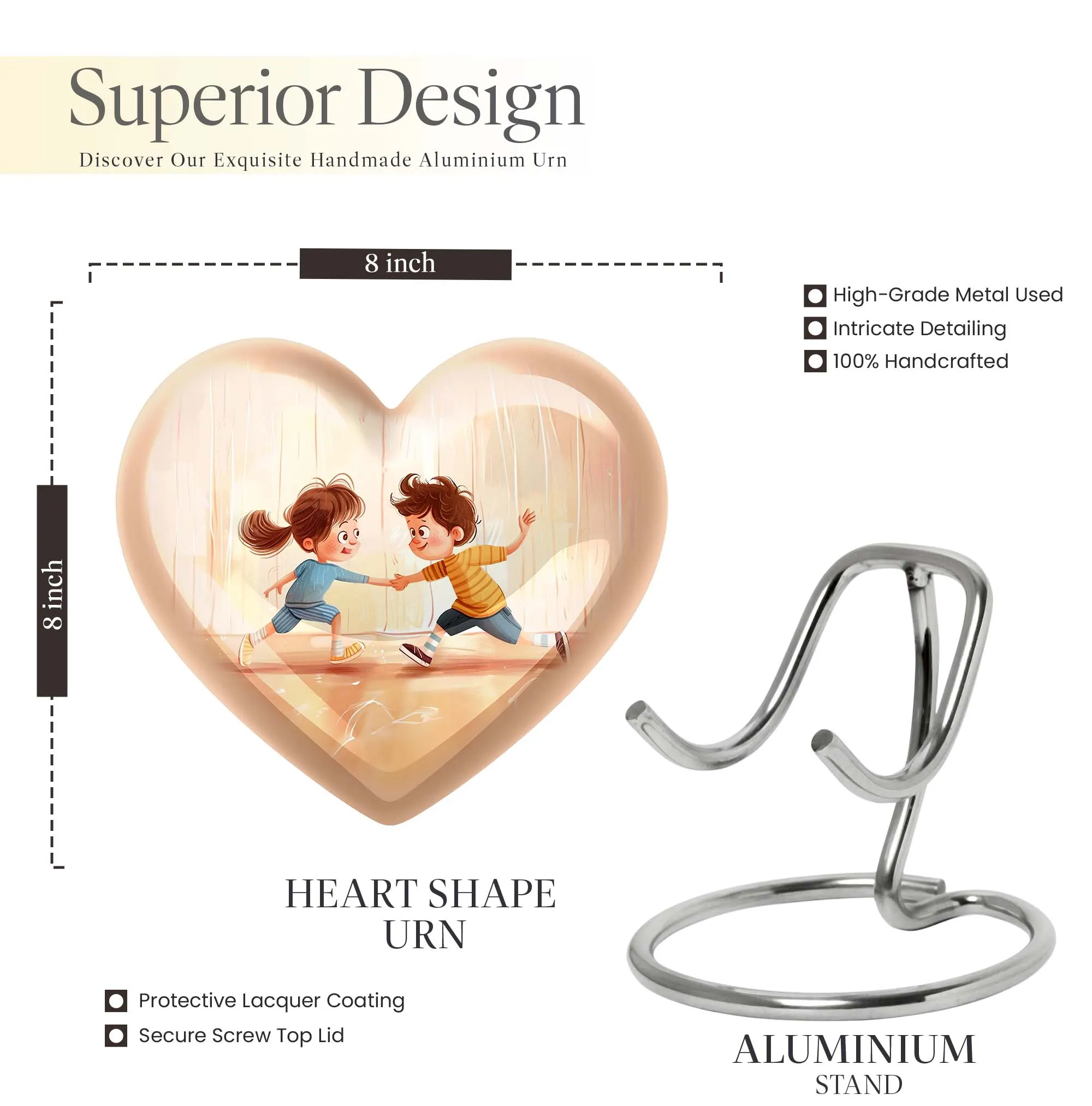 Hearthside: Brother and Sister Cremation Urn for Mother's