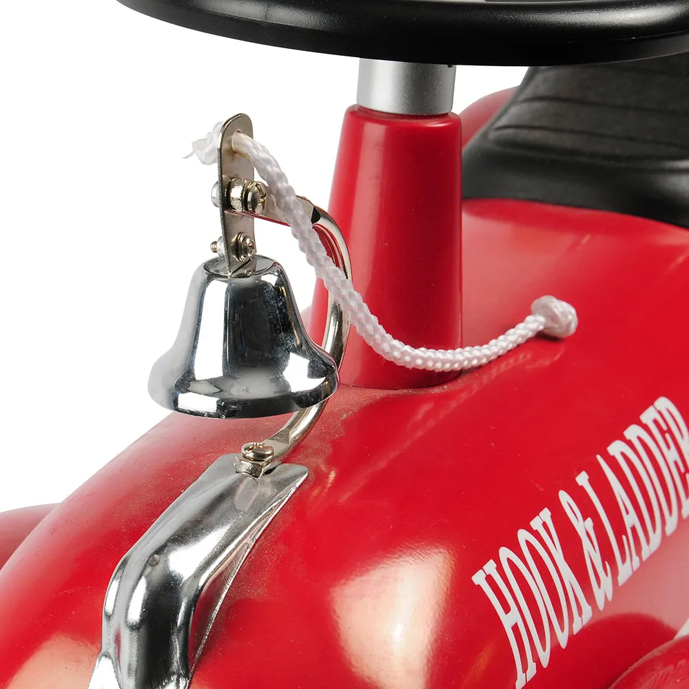 Hook & Ladder Steel Ride-On Fire Truck