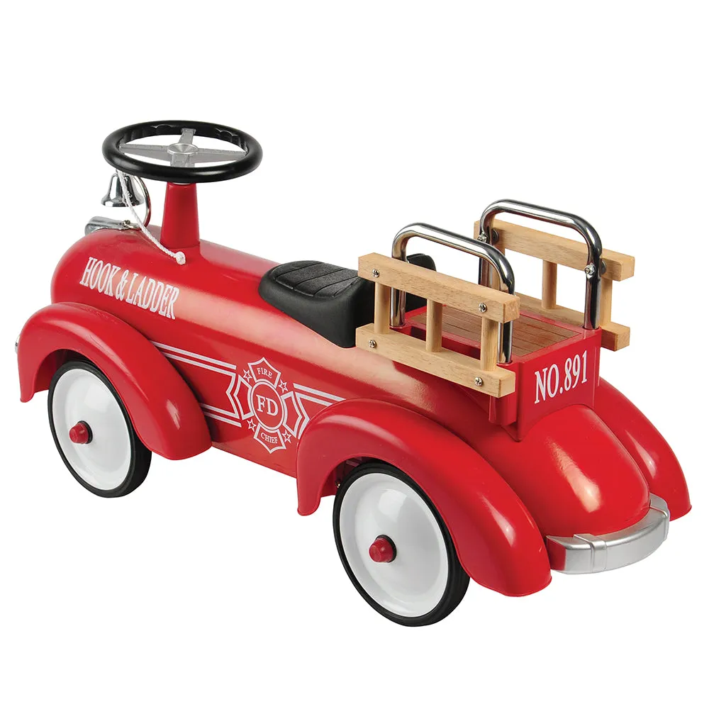 Hook & Ladder Steel Ride-On Fire Truck