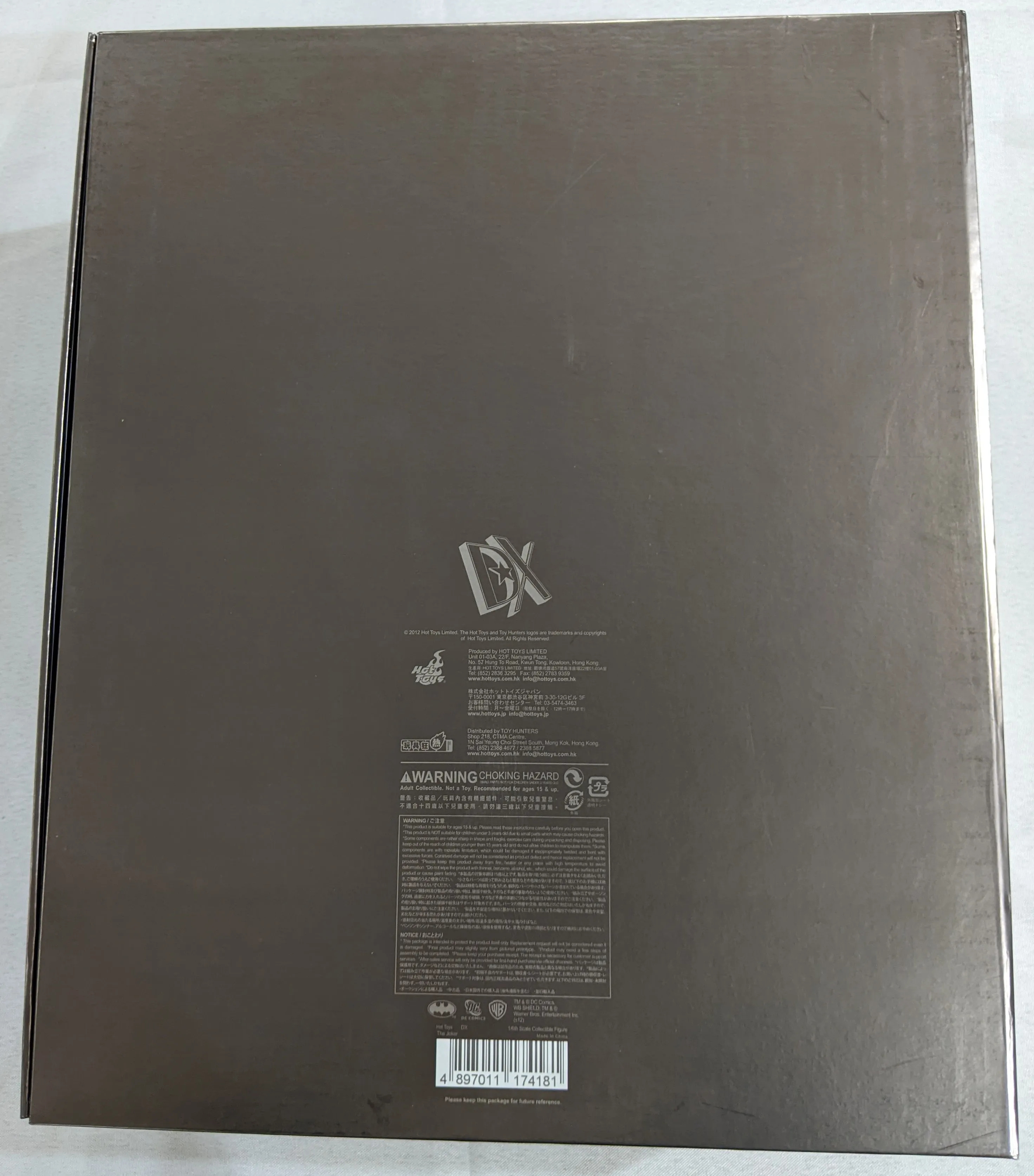 Hot Toys 1/6 1989 Batman The Joker Movie Masterpiece Sixth Scale Figure DX08 *Open Box*