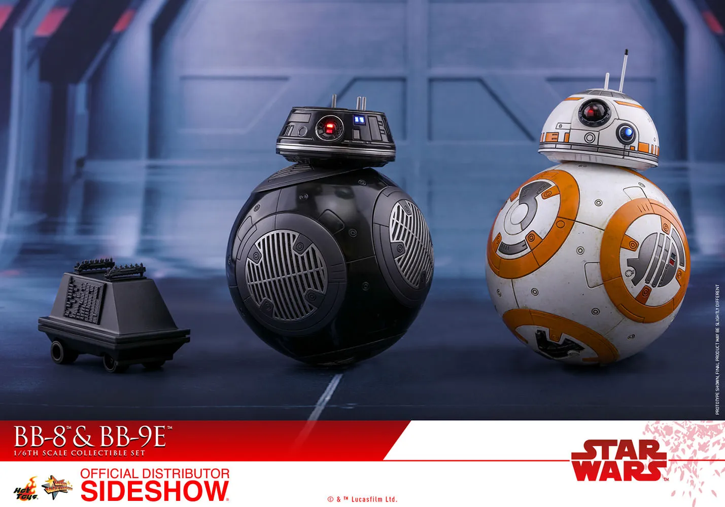 Hot Toys 1/6 BB-8 & BB-9E Star Wars Episode VIII The Last Jedi MMS442 Sixth Scale Figures