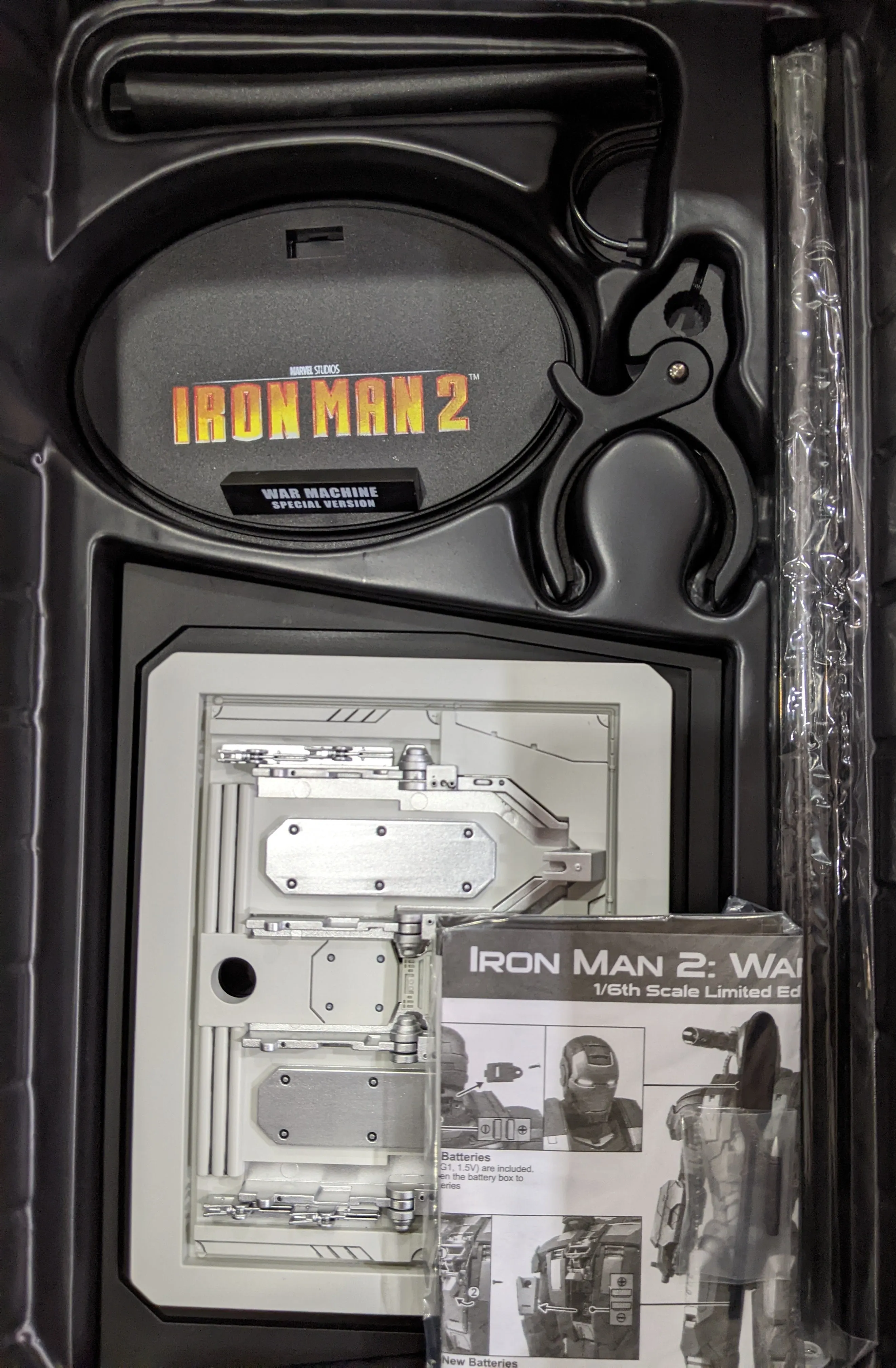 Hot Toys 1/6 Iron Man 2 War Machine Special Ver. Sixth Scale Figure MMS166 *Open Box*
