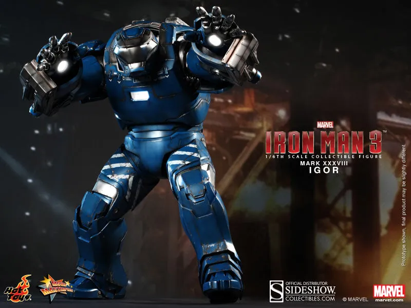 Hot Toys 1/6 Iron Man Igor Mark XXXVIII Movie Masterpiece Series Collectible Figure MMS215