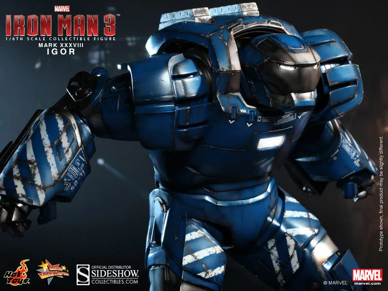 Hot Toys 1/6 Iron Man Igor Mark XXXVIII Movie Masterpiece Series Collectible Figure MMS215