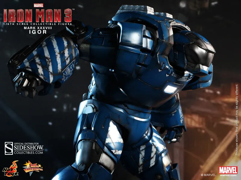 Hot Toys 1/6 Iron Man Igor Mark XXXVIII Movie Masterpiece Series Collectible Figure MMS215