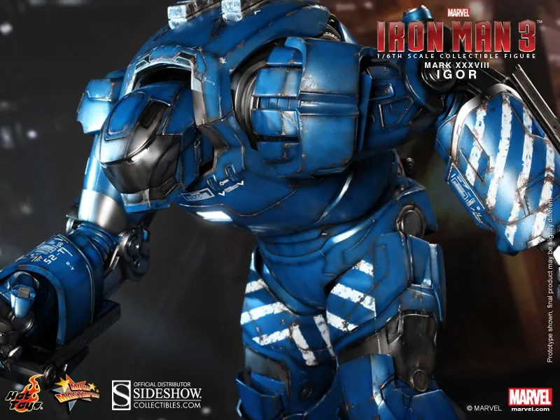 Hot Toys 1/6 Iron Man Igor Mark XXXVIII Movie Masterpiece Series Collectible Figure MMS215